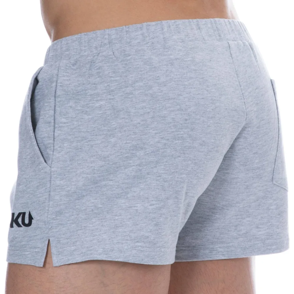 SKU Shorts / Caleçons|Shorts-Short de Sport Coton Gris Chiné