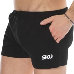 SKU Shorts / Caleçons|Shorts-Short de Sport Coton Noir