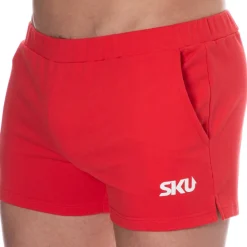 SKU Shorts / Caleçons|Shorts-Short de Sport Coton Rouge