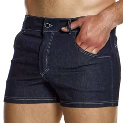 Modus Vivendi Shorts-Short Denim Bleu