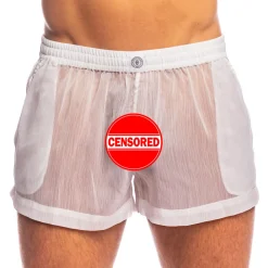 L'Homme invisible Shorts / Caleçons-Short Flowy Chantilly Blanc