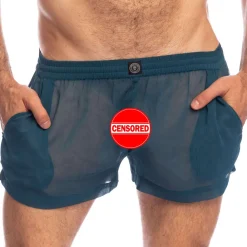 L'Homme invisible Shorts / Caleçons-Short Flowy Chantilly Bleu Paon