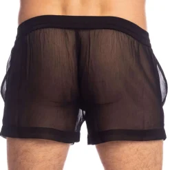 L'Homme invisible Shorts / Caleçons-Short Flowy Chantilly Noir