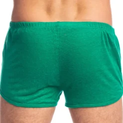 L'Homme invisible Shorts / Caleçons-Short Freedom Nieuport Lin Vert Emeraude