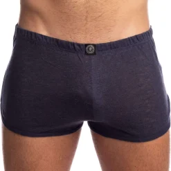 L'Homme invisible Shorts / Caleçons-Short Freedom Nieuport Lin Bleu Marine
