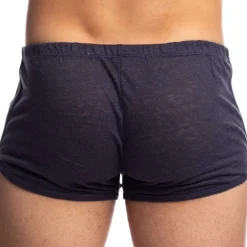 L'Homme invisible Shorts / Caleçons-Short Freedom Nieuport Lin Bleu Marine