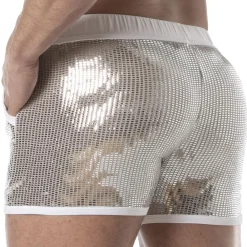 TOF Paris Shorts-Short Glitter Argent