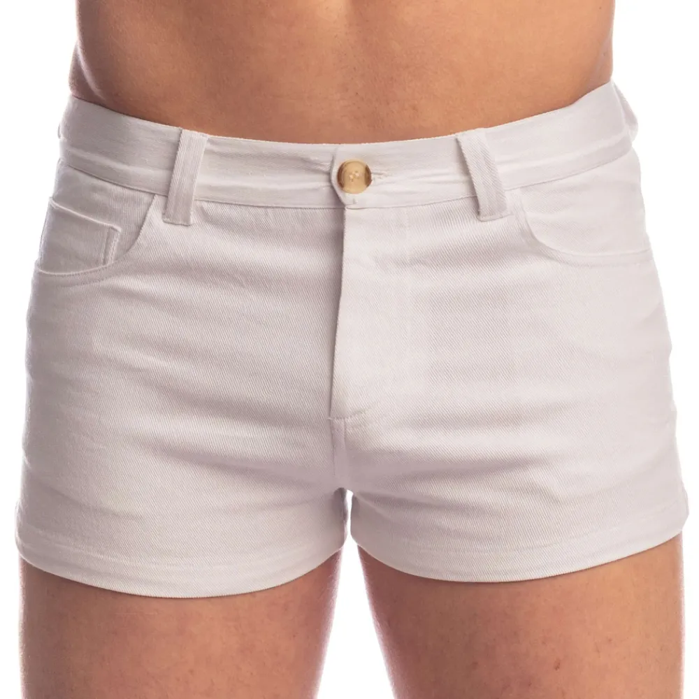 L'Homme invisible Shorts-Short Hot Pants Blanc