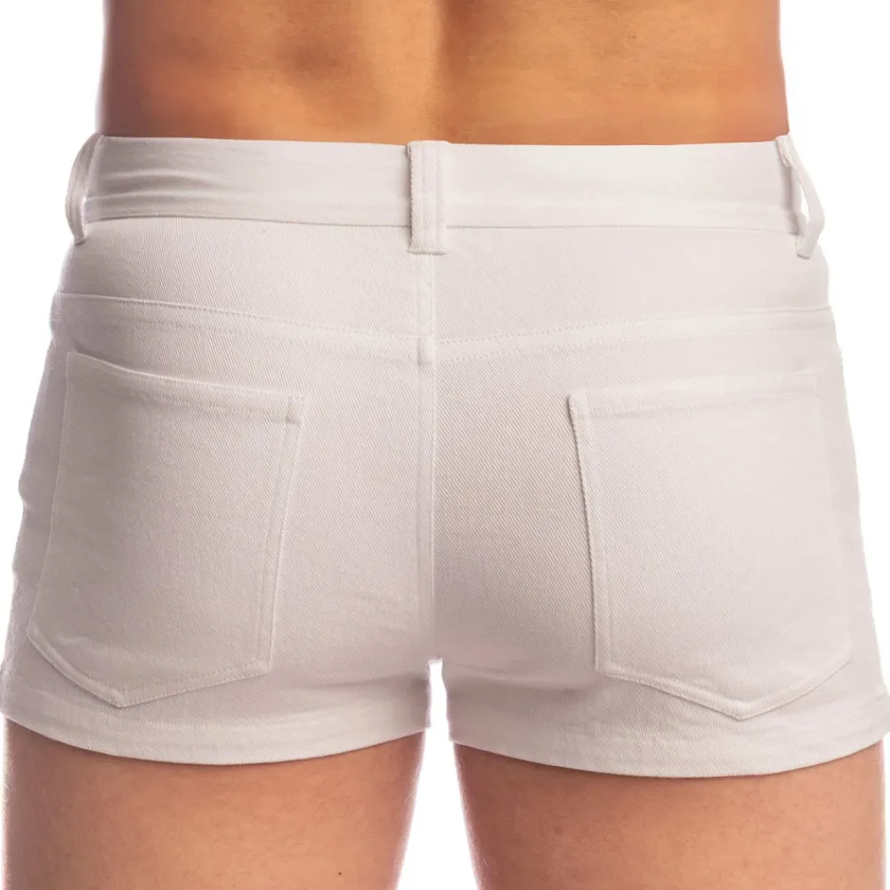 L'Homme invisible Shorts-Short Hot Pants Blanc
