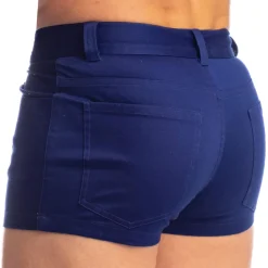 L'Homme invisible Shorts-Short Hot Pants Bleu