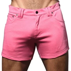 Andrew Christian Shorts-Short Jeans Stretch Skinny Rose