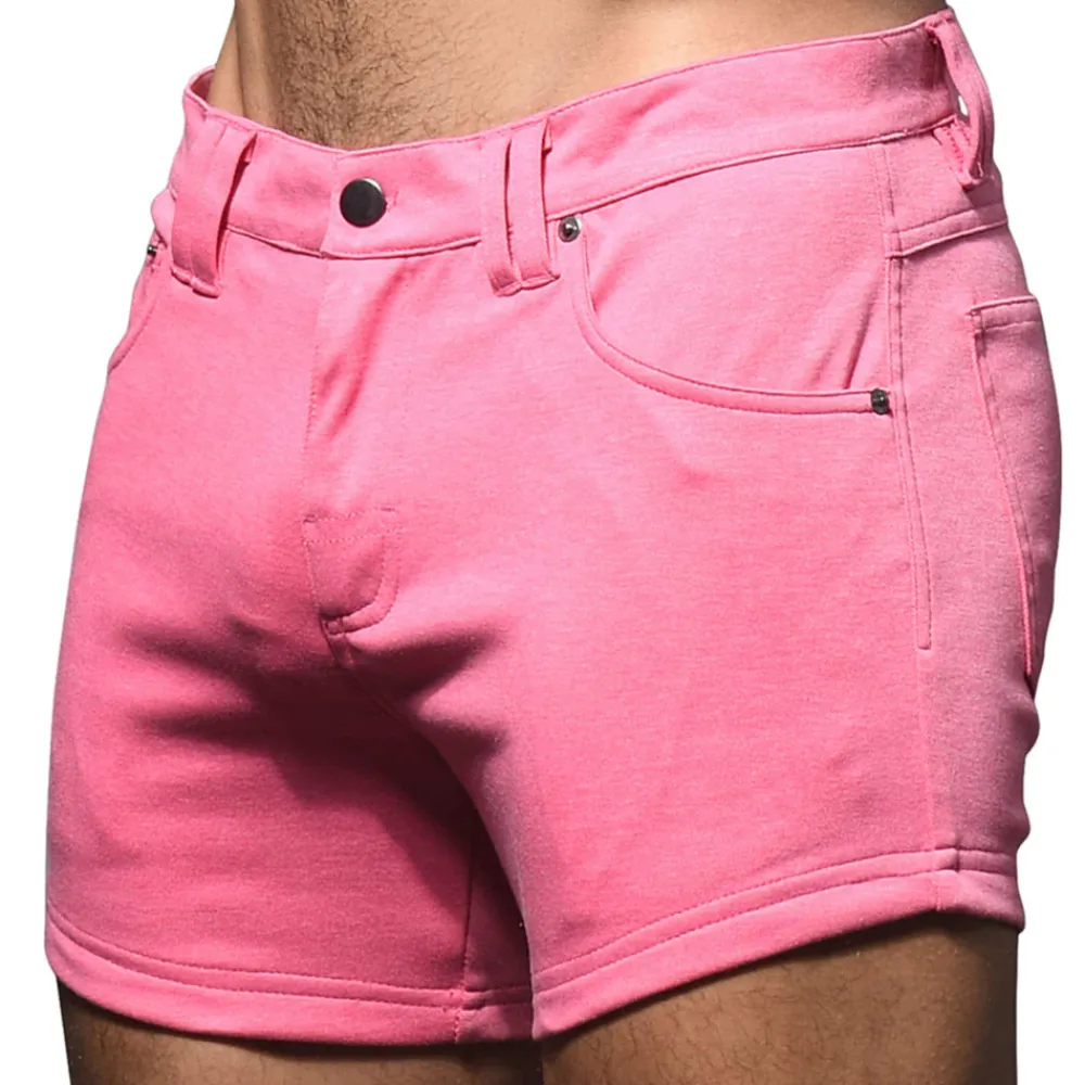 Andrew Christian Shorts-Short Jeans Stretch Skinny Rose