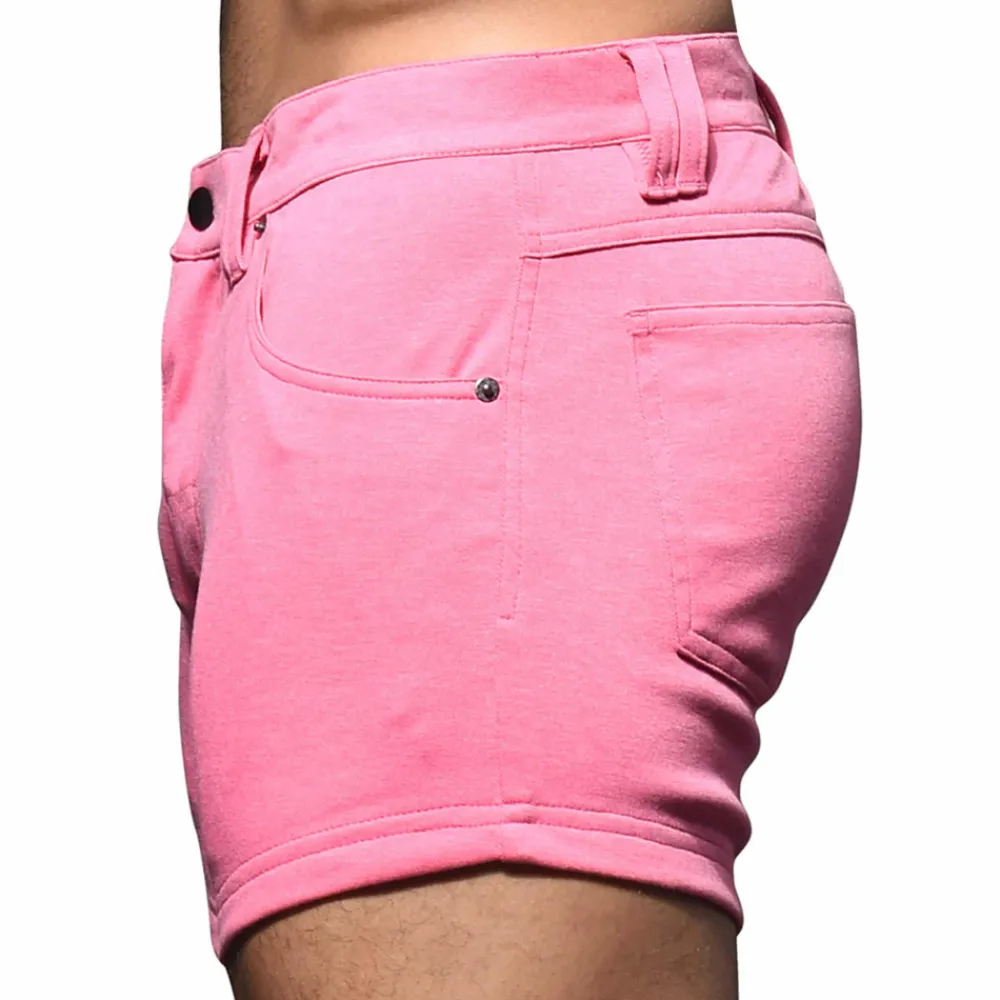 Andrew Christian Shorts-Short Jeans Stretch Skinny Rose