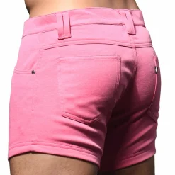 Andrew Christian Shorts-Short Jeans Stretch Skinny Rose