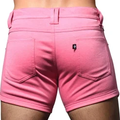 Andrew Christian Shorts-Short Jeans Stretch Skinny Rose