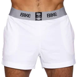 Bike Shorts-Short Jock Blanc