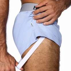 Bike Shorts-Short Jock Bleu Glacier
