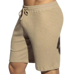 ES Collection Shorts / Caleçons|Shorts-Short Long Checkmate Beige