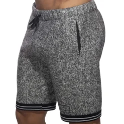 Addicted Shorts / Caleçons|Shorts-Short Long Polaire Noir Tacheté