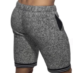 Addicted Shorts / Caleçons|Shorts-Short Long Polaire Noir Tacheté