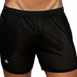 AD Fetish Shorts-Short Long Rocky Pocket Mesh Noir