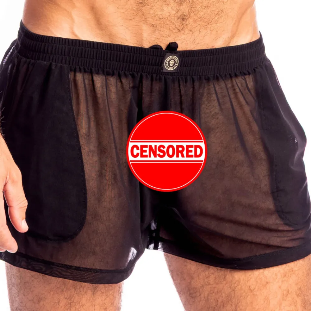 L'Homme invisible Shorts / Caleçons-Short Lounge Epi d'Or Noir