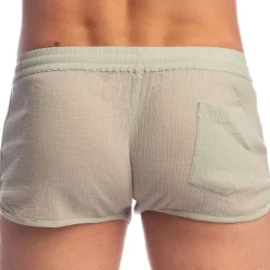 L'Homme invisible Shorts / Caleçons-Short Lounge Split Beynac Emeraude