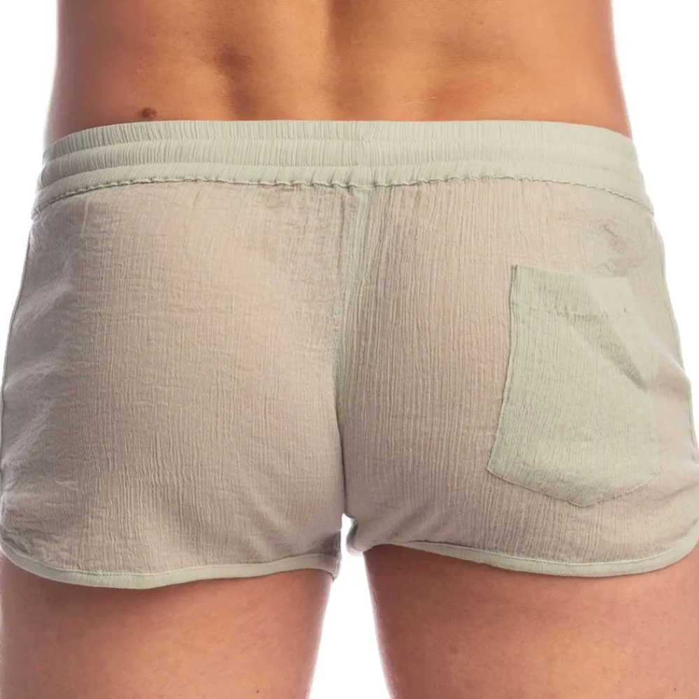 L'Homme invisible Shorts / Caleçons-Short Lounge Split Beynac Emeraude