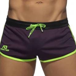 Addicted Shorts-Short Mix Microfibre Violet