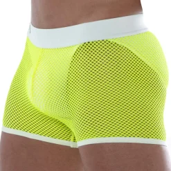 TOF Paris Shorts-Short Neon Mesh Jaune Fluo
