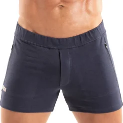 TOF Paris Shorts-Short Paris Zippé Bleu Marine