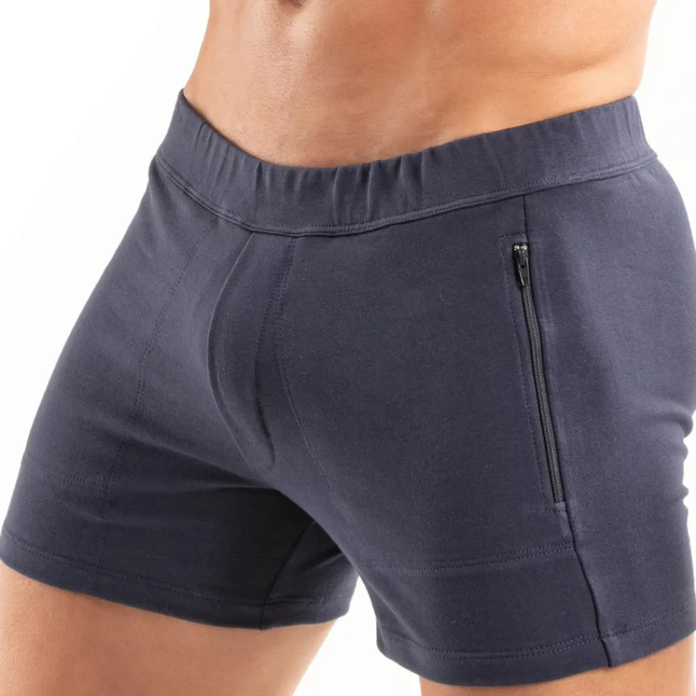 TOF Paris Shorts-Short Paris Zippé Bleu Marine