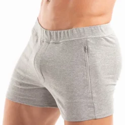 TOF Paris Shorts-Short Paris Zippé Gris Chiné