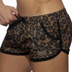 Addicted Shorts-Short Rocky Mesh Leopard