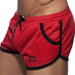 Addicted Shorts-Short Rocky Mesh Rouge