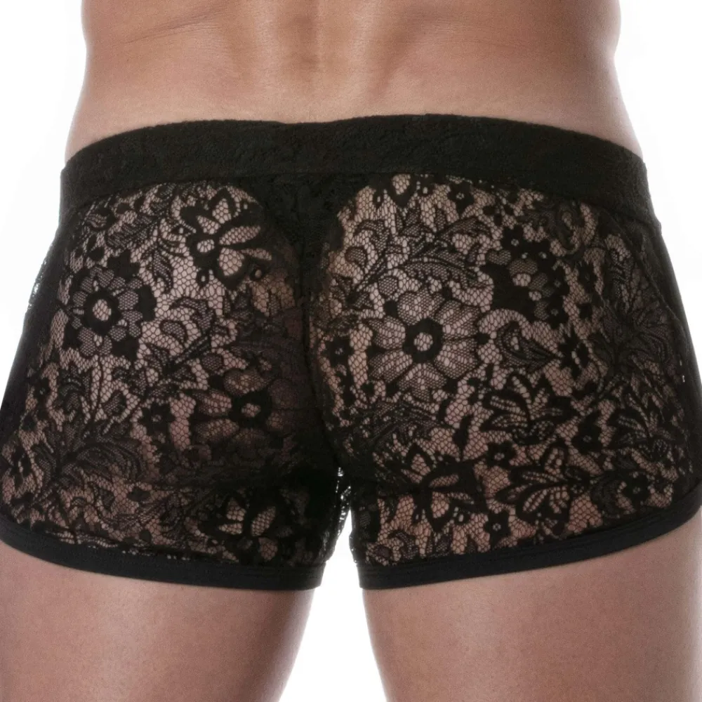 TOF Paris Shorts / Caleçons-Short Rétro en Dentelle Noir