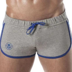 TOF Paris Shorts-Short Rétro Gris Chiné