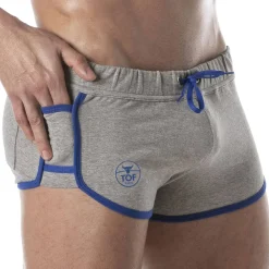 TOF Paris Shorts-Short Rétro Gris Chiné