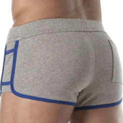 TOF Paris Shorts-Short Rétro Gris Chiné