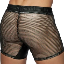Addicted Tenues Sexy|Shorts-Short Sport C-Through Mesh Noir