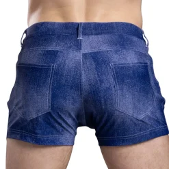 Andrew Christian Shorts-Short Stretch Denim Indigo