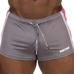 Barcode Shorts-Short Timur Gris