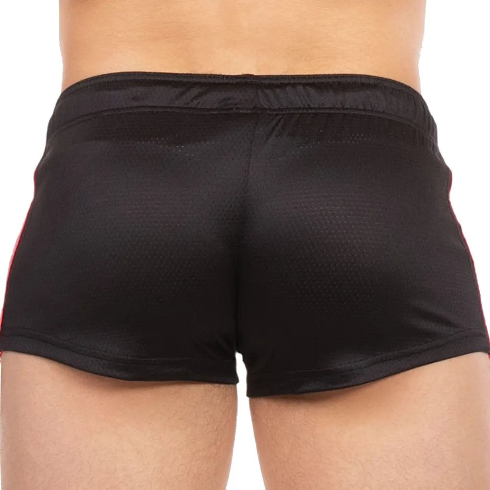 Barcode Shorts-Short Timur Noir
