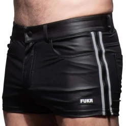Andrew Christian Tenues Sexy|Shorts-Short Zip FUKR Noir