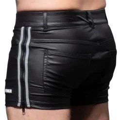 Andrew Christian Tenues Sexy|Shorts-Short Zip FUKR Noir