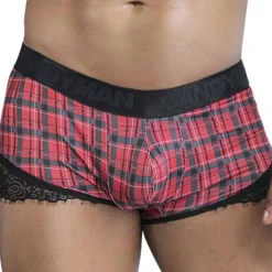 CandyMan Boxers Sexy-Shorty Back To School Rouge