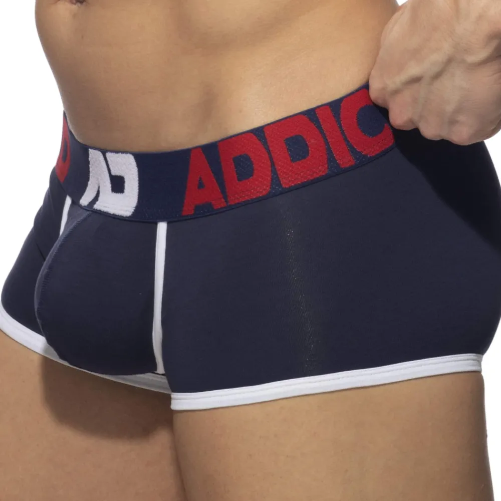 Addicted Shortys|Boxers-Shorty Basic Colors AD Coton Bleu Marine