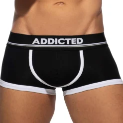 Addicted Shortys|Boxers-Shorty Basic Colors Coton Noir - Blanc