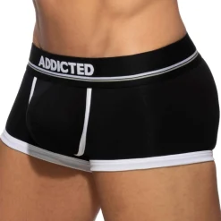 Addicted Shortys|Boxers-Shorty Basic Colors Coton Noir - Blanc