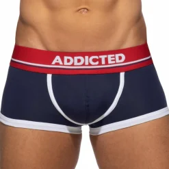 Addicted Shortys|Boxers-Shorty Basic Colors Coton Bleu Marine - Rouge